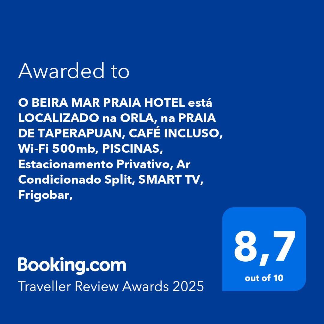 O Beira Mar Praia Hotel Esta Localizado Na Orla, Na Praia De Taperapuan, Cafe Incluso, Wi-Fi 500Mb, Piscinas, Estacionamento Privativo, Ar Condicionado Split, Smart Tv, Frigobar, Порто Сегуро Екстериор снимка